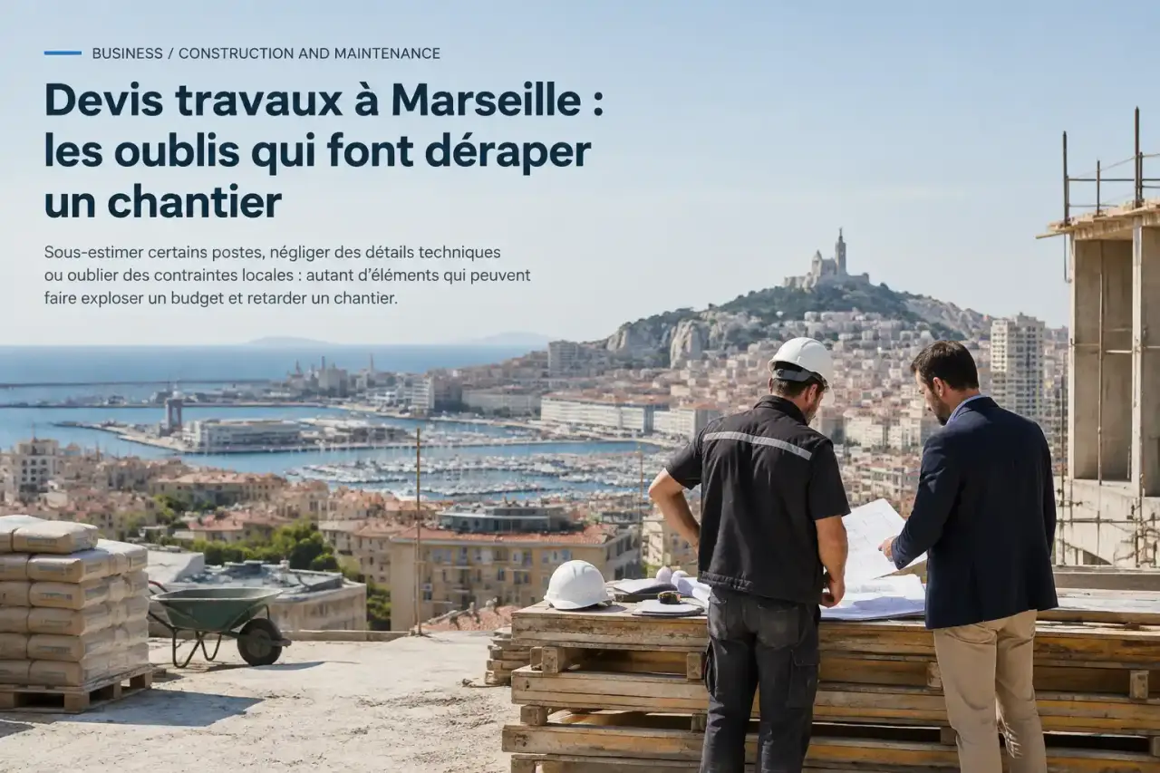 Devis travaux à Marseille : les oublis qui font déraper un chantier