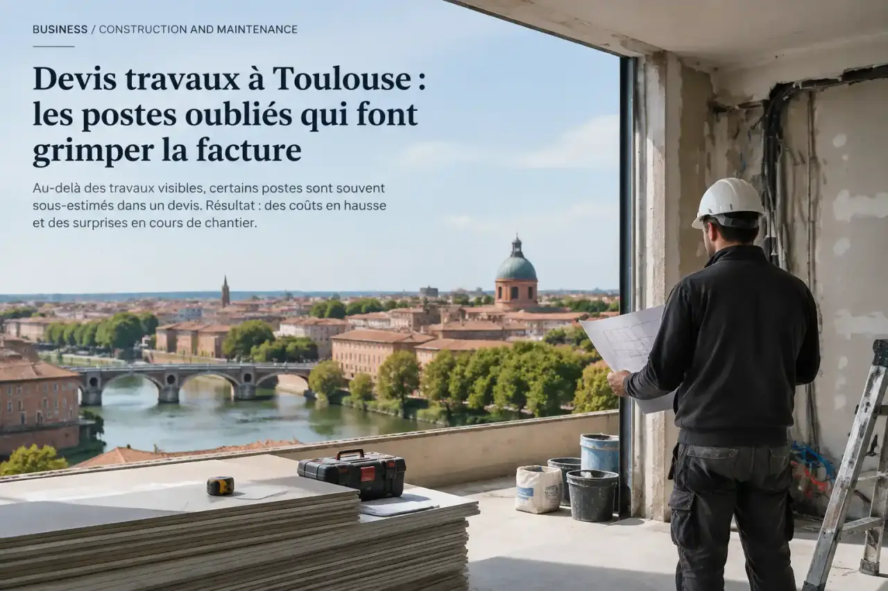 Devis travaux à Toulouse : les postes oubliés qui font grimper la facture