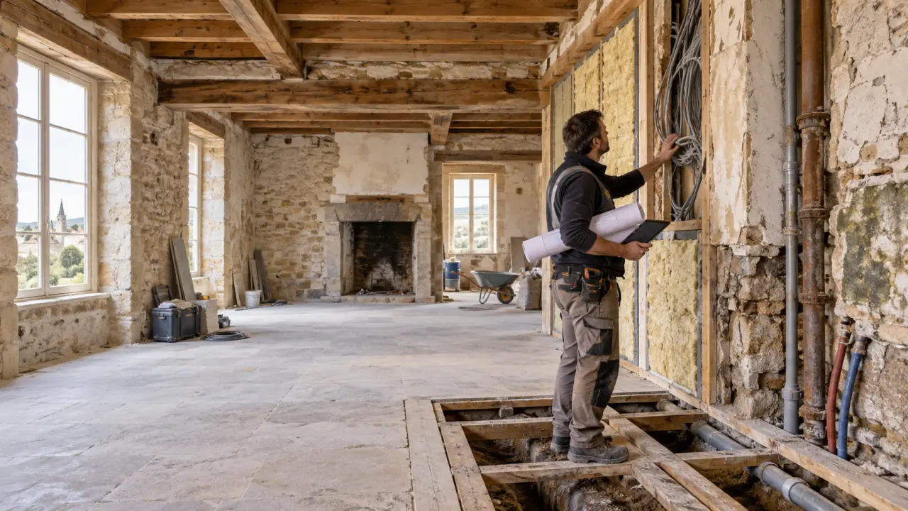 Coût de rénovation d’une maison ancienne : les postes invisibles qui font grimper le devis