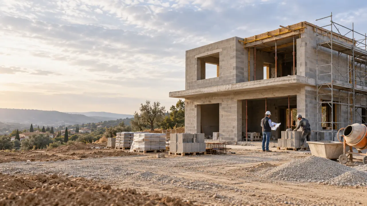 Prix de la maçonnerie pour une maison de 100 m² : comptez 90 000 à 130 000 € pour le gros œuvre