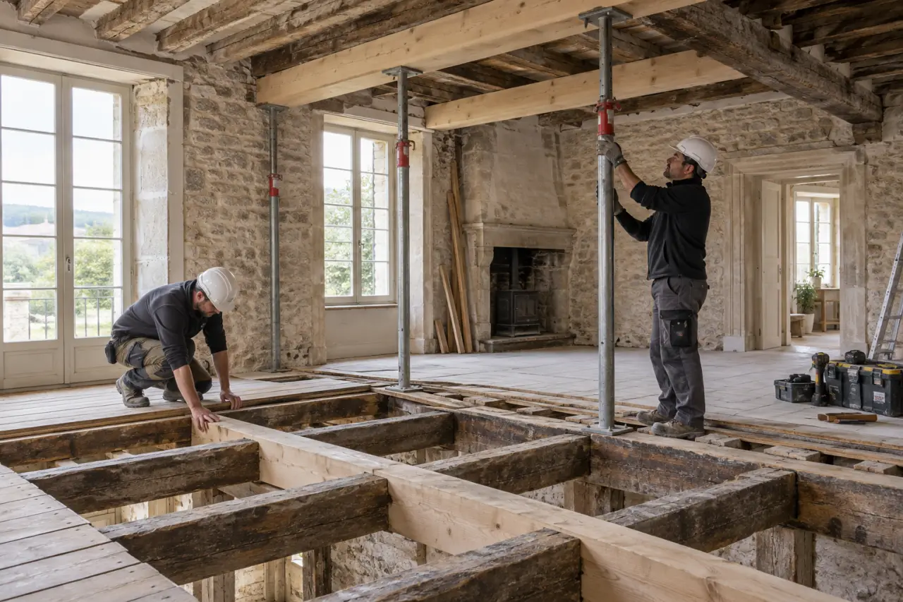 Rénovation d’un plancher de maison ancienne : évitez la surcharge avant de renforcer