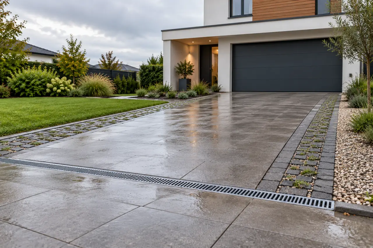 Rénovation d’une allée de maison : 3 solutions pour éliminer les flaques durablement