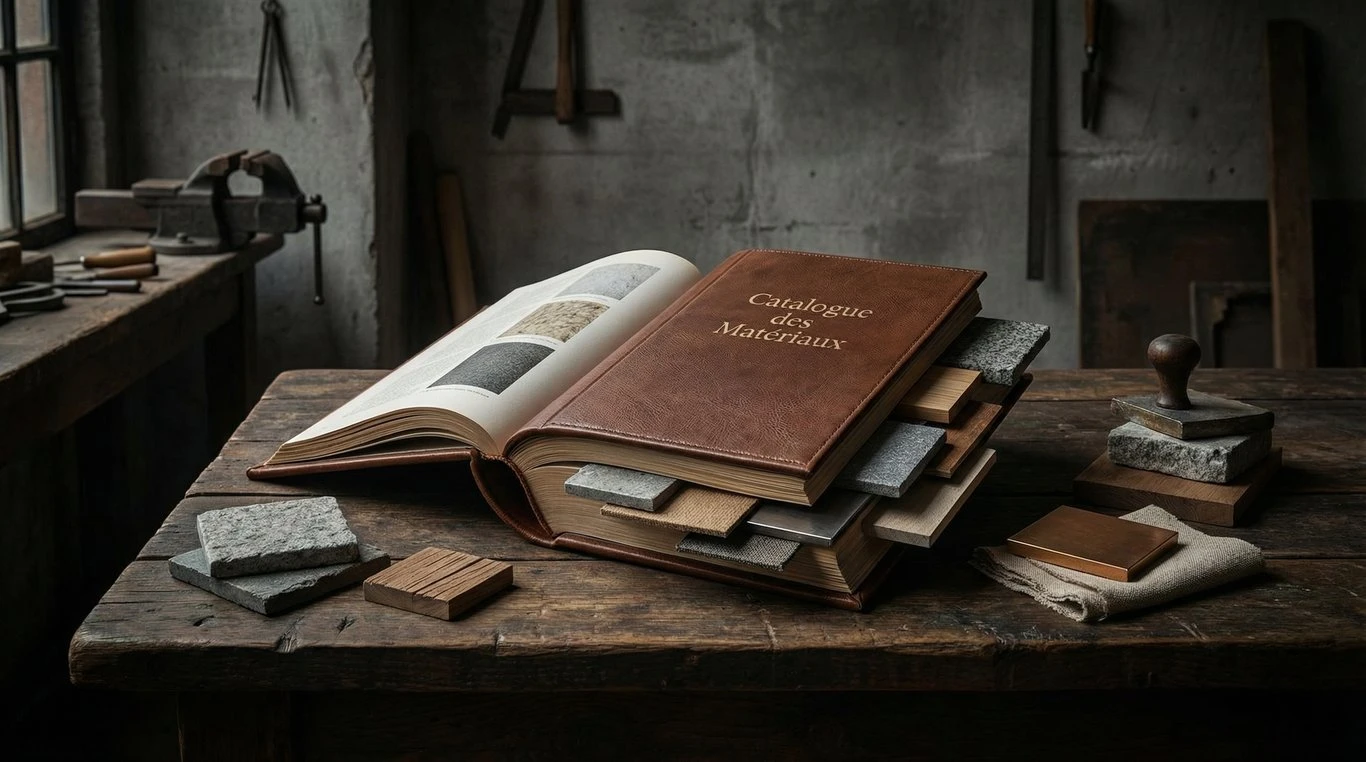 Palettes de parpaings et ciment